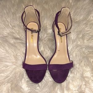 size 6 purple heels.